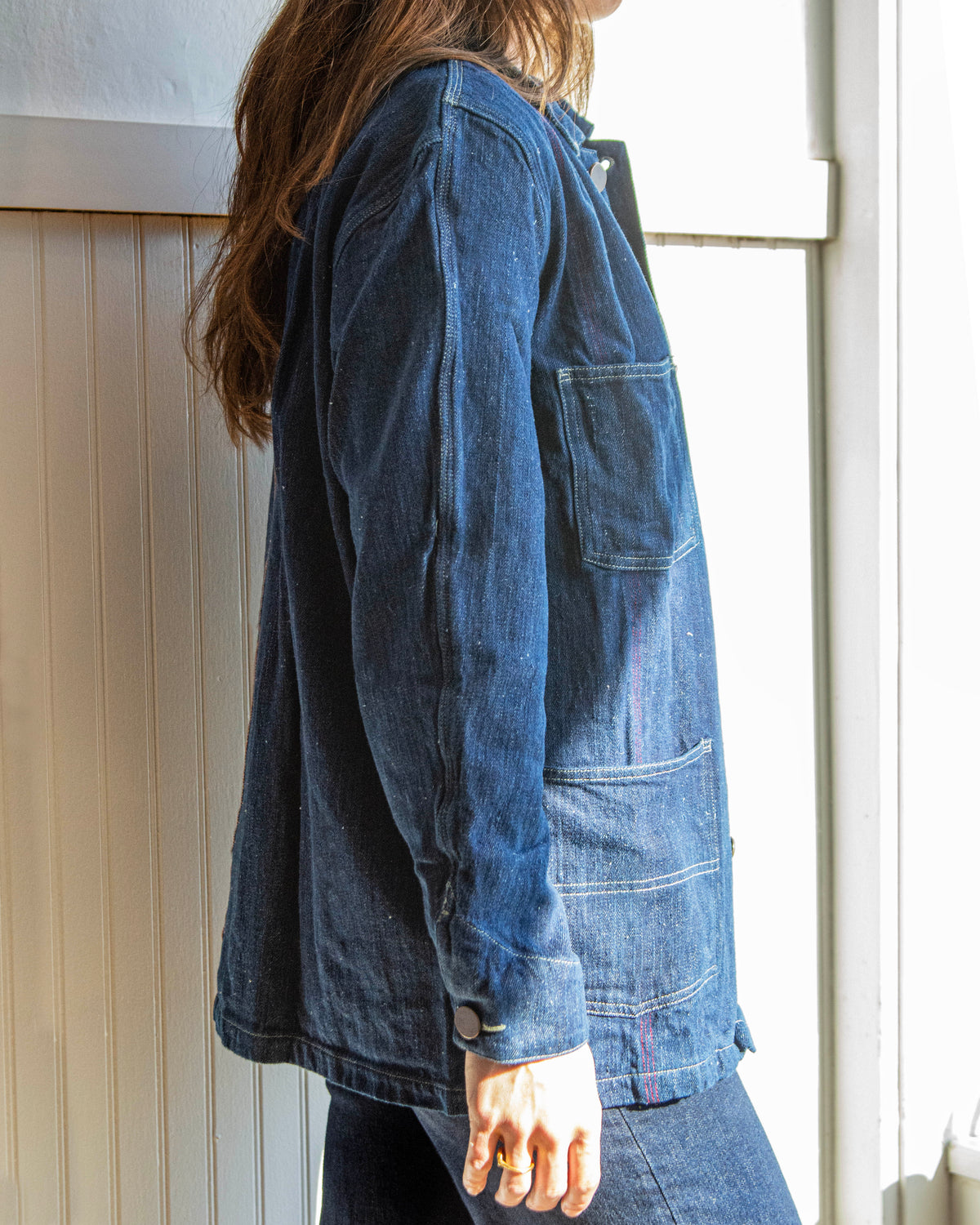 Cotton Denim Khadi Jacket