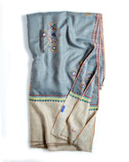 Floral Motif Dove Grey