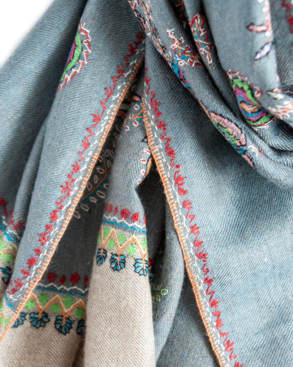 Floral Motif Dove Grey