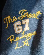 Embroidered Oversize Crew Sweater