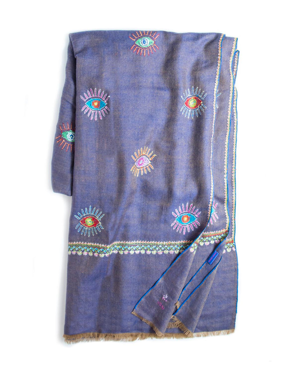 Indigo Eye Shawl