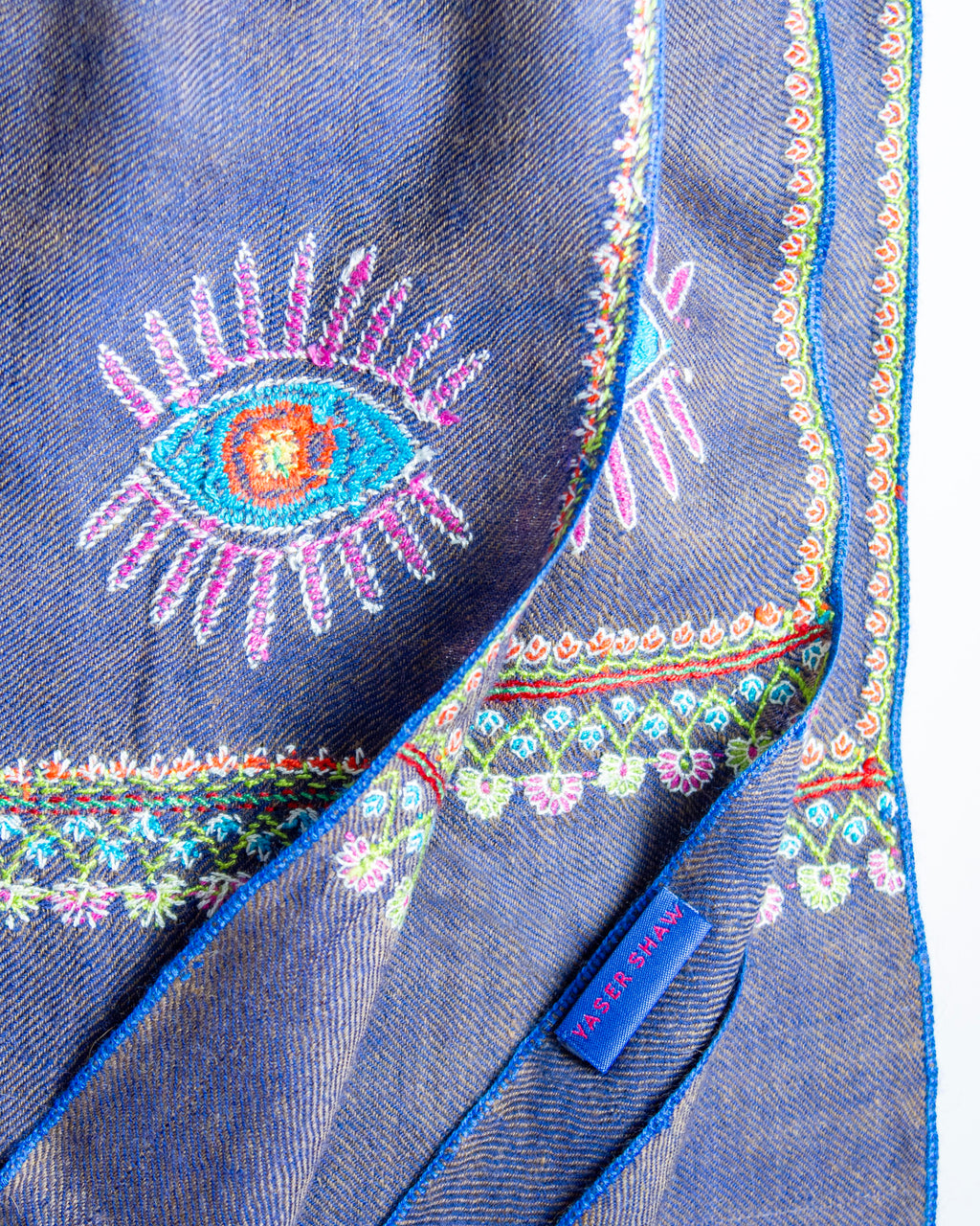 Indigo Eye Shawl