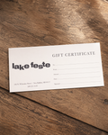 Lake Feste Gift Card