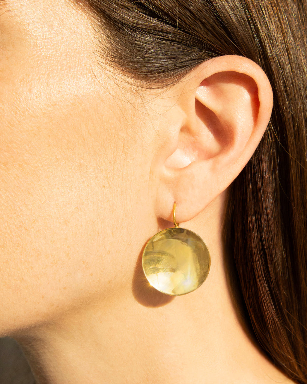 Gold Mirror Earrings