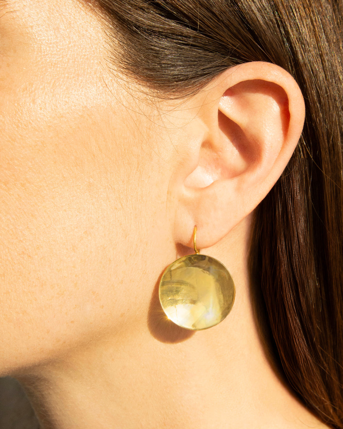 Gold Mirror Earrings