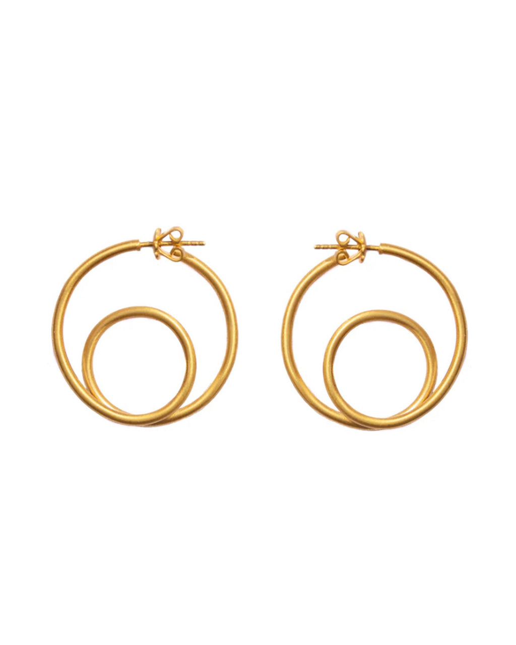 Gold Volute Earrings