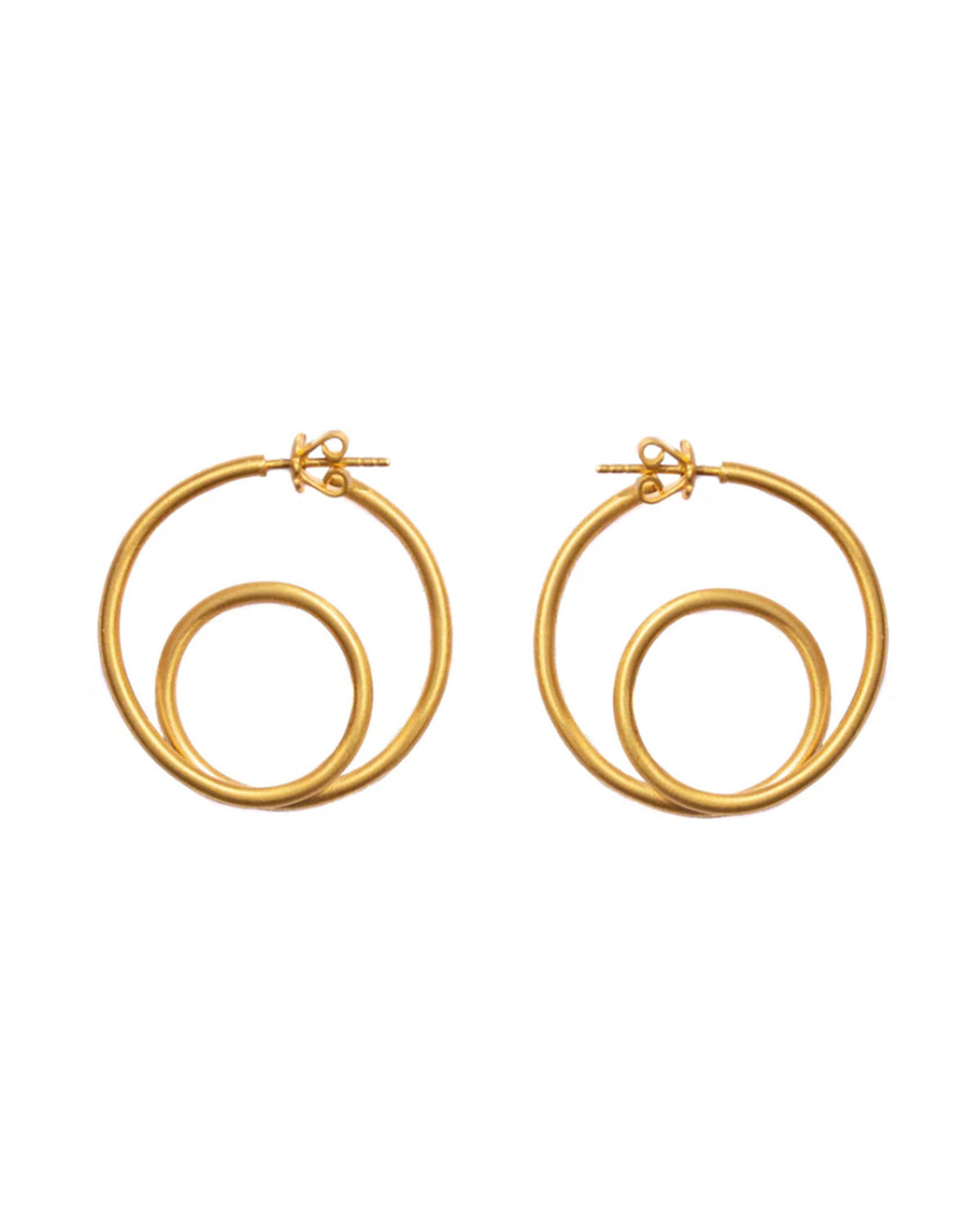 Gold Volute Earrings