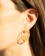 Gold Volute Earrings