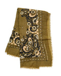 Wool & Cashmere Flower Scarf