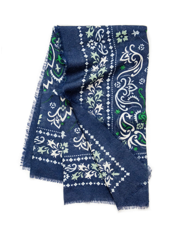 Wool & Silk Bandana Scarf