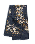 Wool & Cashmere Flower Scarf