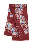 Wool & Cashmere Flower Scarf