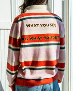 Cashmere Polo Stripes Sweater