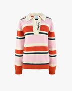 Cashmere Polo Stripes Sweater