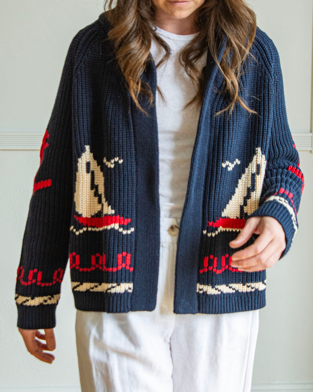 Sailboat Cardigan