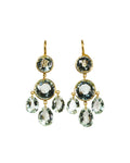 Small Gabrielle Earrings- Green Quartz