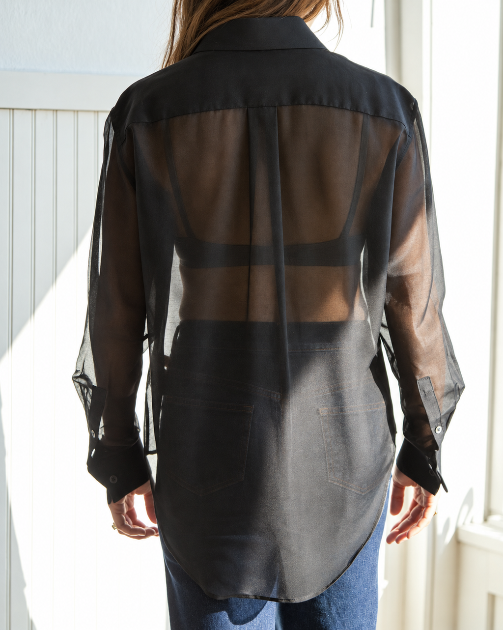 Cotton Silk Tuxedo Shirt