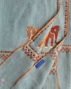 Cashmere Pashmina Shawl - Grey Elephant by Yaser Shaw