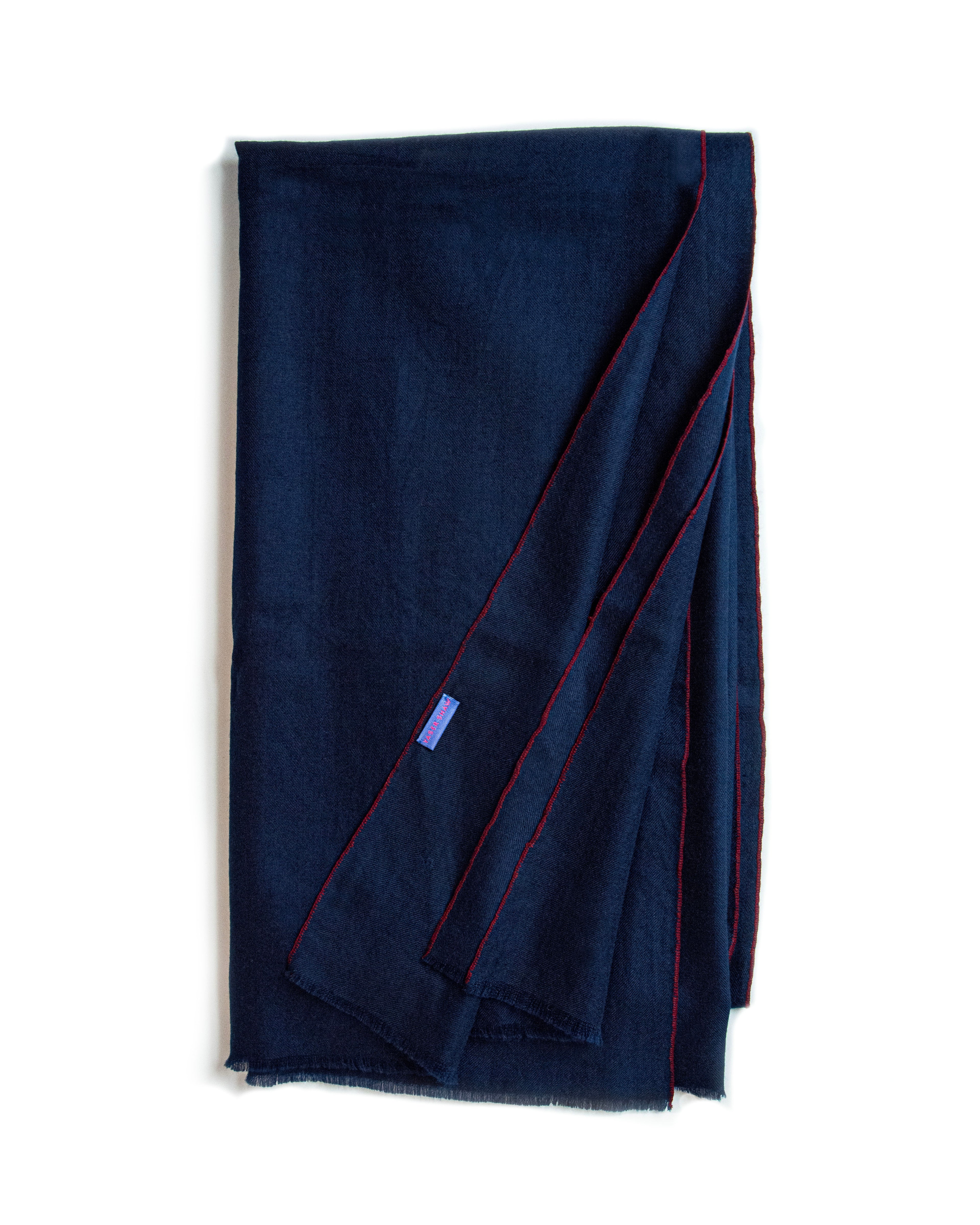 Cashmere Pashmina Shawl - Embroidered Solid by Yaser Shaw