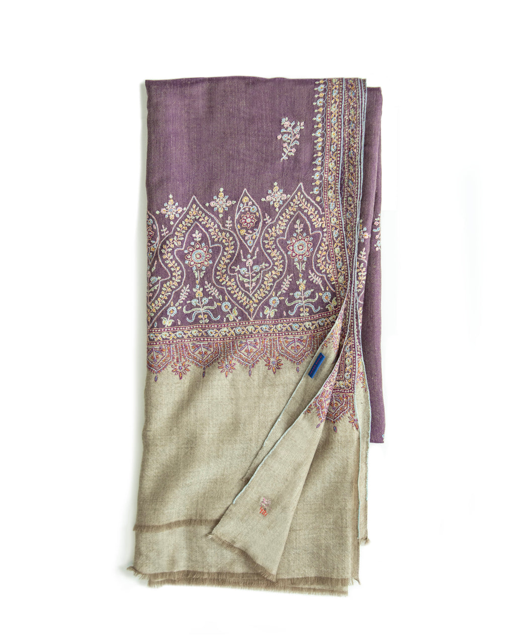 Branch Purple Cashmere Pashmina Shawl