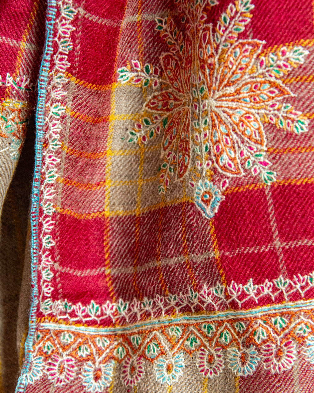Red Checkered Snowflake