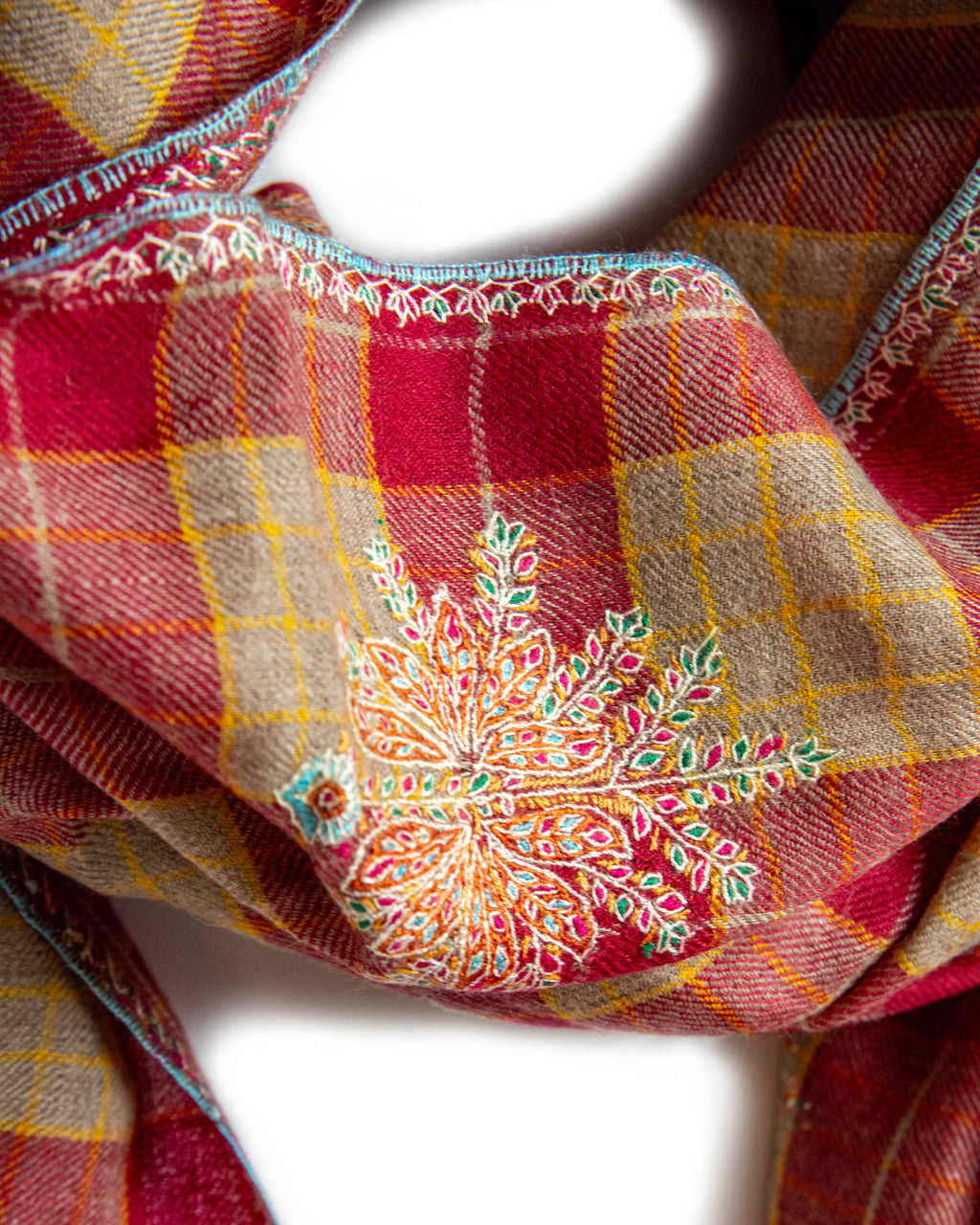 Red Checkered Snowflake