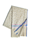 Ivory Lt. Blue Mini Flower Shawl