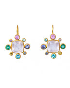 Rose Quartz Byzantine Earrings